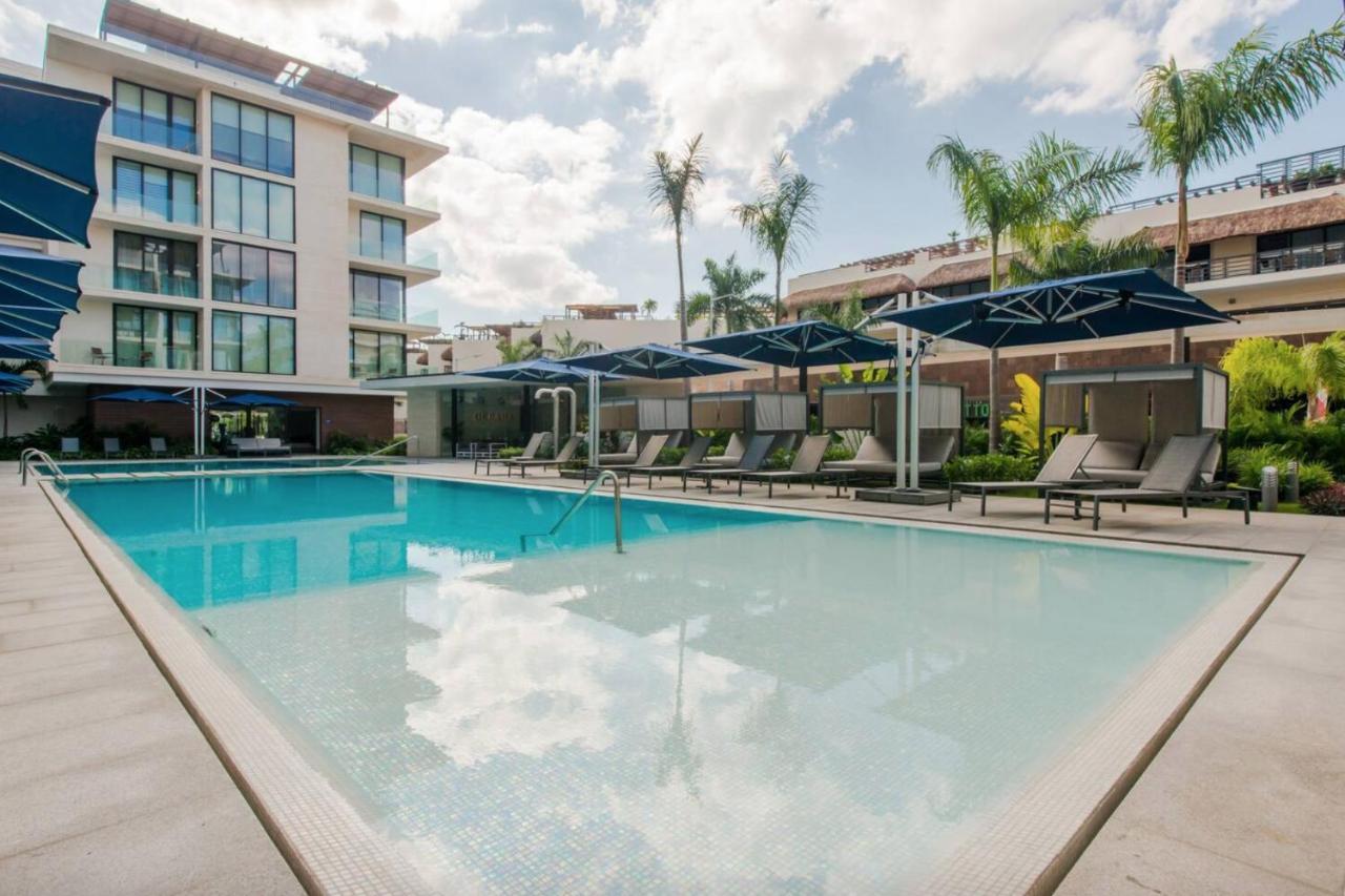 Astonishing Condo With Balcony In A Private Complex With Pool And Gym 신데 델 카르멘 외부 사진